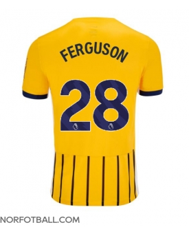 Billige Fotballdrakt Brighton Evan Ferguson #28 Replika Bortedrakt 2024-25 Kortermet